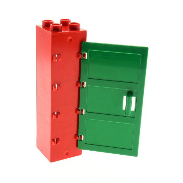 1x Lego Duplo Tor Halter Regal rot 2x2x6 Säule Tür grün 18533 87321 16087 87322