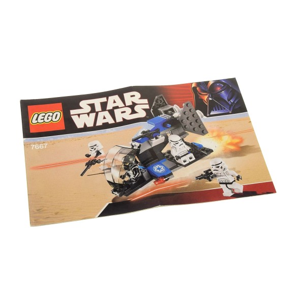 1 x Lego System Bauanleitung A5 für Star Wars Expanded Universe Imperial Dropship 7667