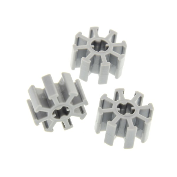 3 x Lego Technic Zahnrad neu-hell grau Steuerrad 8Z 8 Zähne 32060