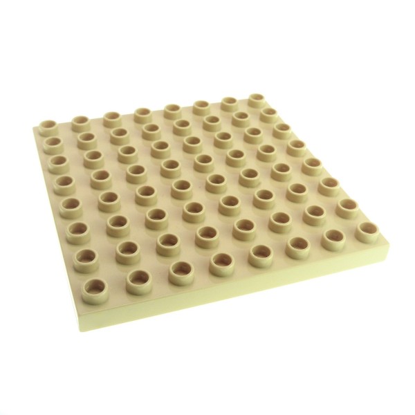 1x Lego Duplo Bau Platte 8x8 beige Zoo Bob der Baumeister Burg 4864 3772 51262