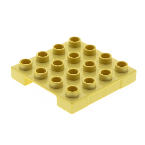 1x Lego Duplo Platte Palette 4x4 beige Cargo Bob der Baumeister 4216310 47415