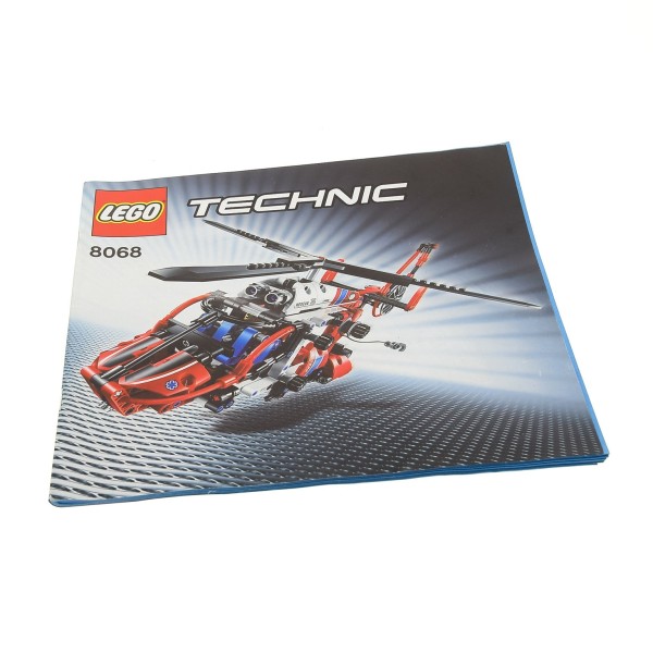1x Lego Technic Bauanleitung Heft 1 Rescue Rettungshubschrauber Airport 8068