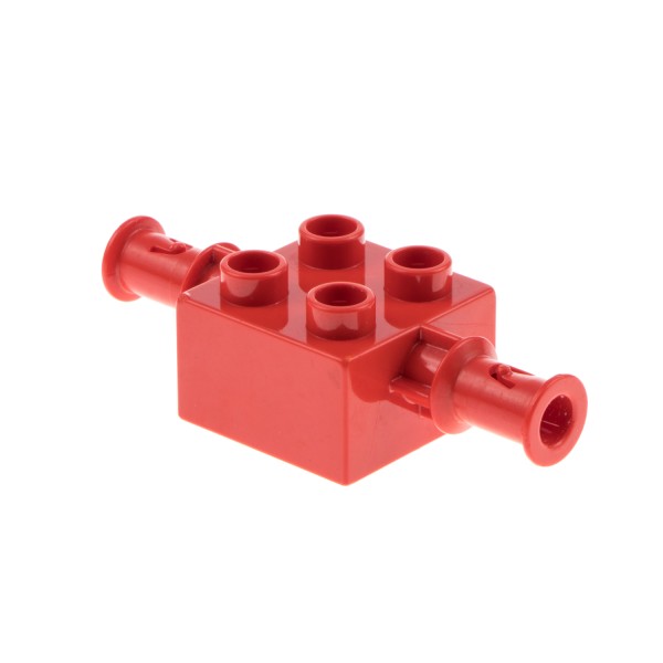 1x Lego Duplo Fahrzeug Bagger Schaufel Arm Halter rot 2x2 mit Clip 4543243 40637