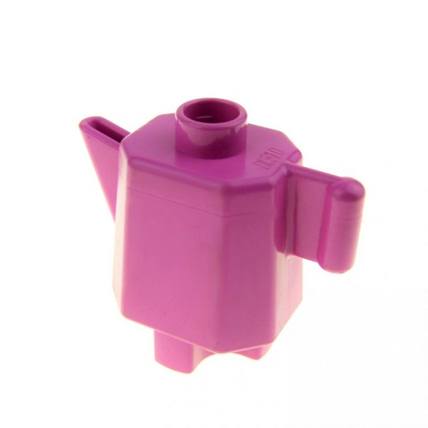1x Lego Duplo Geschirr Kanne dunkel pink Wohnzimmer Kaffee 4548543 24463 31041