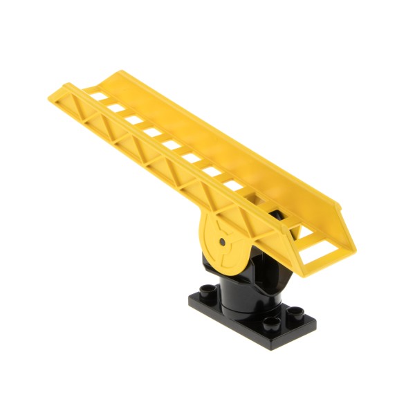1x Lego Duplo Drehleiter gelb Dreh Platte schwarz Feuerwehr Treppe 4567c02 2033
