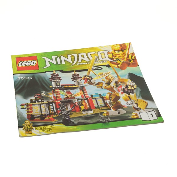1x Lego Bauanleitung Heft 1 Ninjago Tempel des Lichts 70505