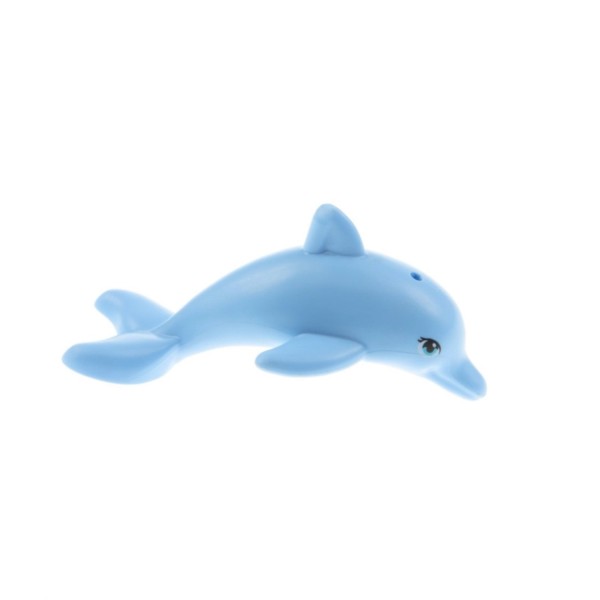 1x Lego Tier Delfin springend bright hell blau Augen blau mandelförmig 13392pb01