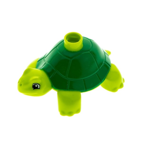 1x Lego Duplo Tier Schildkröte lime hell grün Panzer grün Zoo 6172886 98197pb01