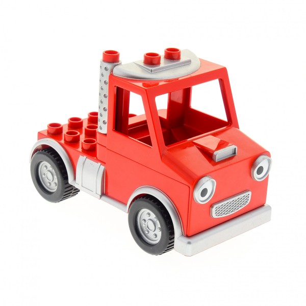 1x Lego Duplo LKW Packer B-Ware abgenutzt rot Auto Bob der Baumeister 59273px1