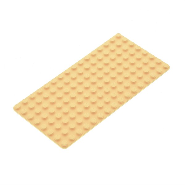 1x Lego Bau Platte 8x16 hell gelb flach Grundplatte Sand Set 6736 3865
