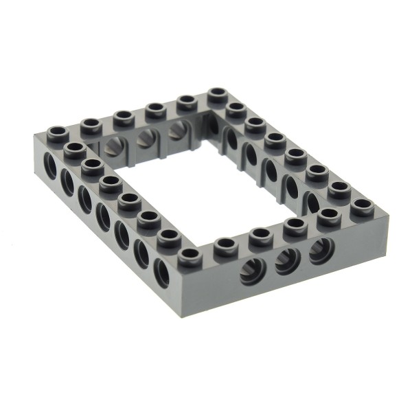 1 x Lego Technic Bau Rahmen Stein neu-dunkel grau 6x8 Lochstein Technik Set Star Wars 7260 40345 32532