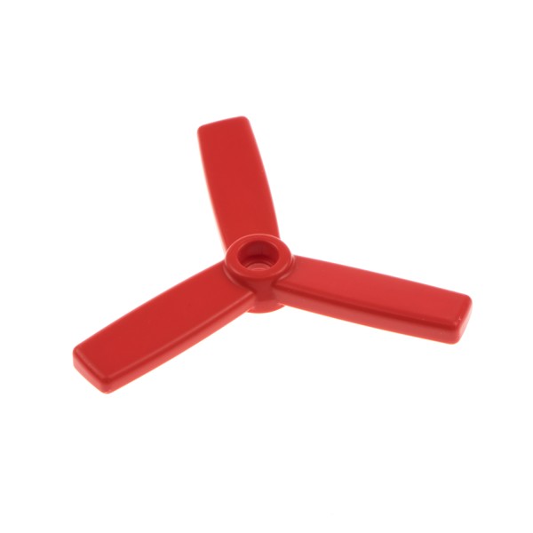 1x Lego Duplo Propeller rot 3 Rotor Blätter Öffnung klein Flugzeug 6352
