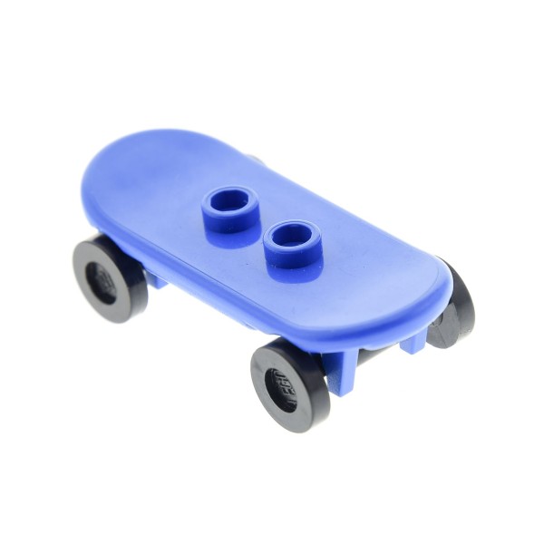 1x Lego Skateboard blau Räder schwarz Figuren Zubehör 42511 2496 42511c01