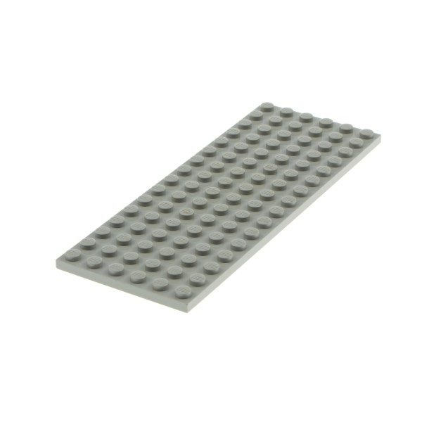 1x Lego Bau Platte 6x16 Basic alt-hell grau Grundplatte Eisenbahn 4160991 3027