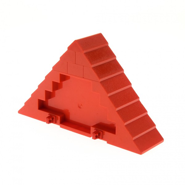 1x Lego Dach Teil rot 16x4x5 Dachstein Giebel Haus Feuerwehr 4 Juniors 45405