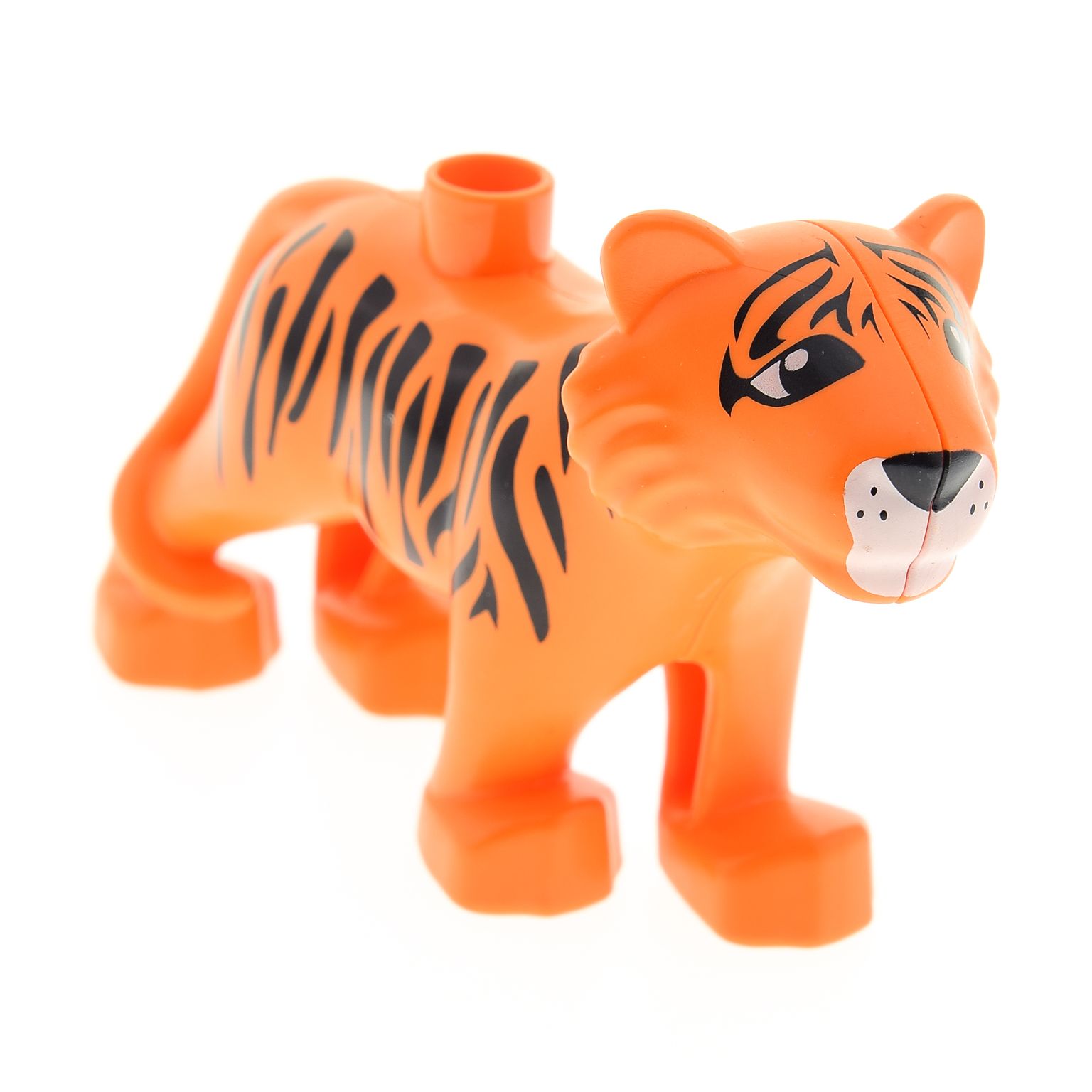 Tiger Zoo Zirkus Safari auf grüner Platte Tier Lego Duplo 