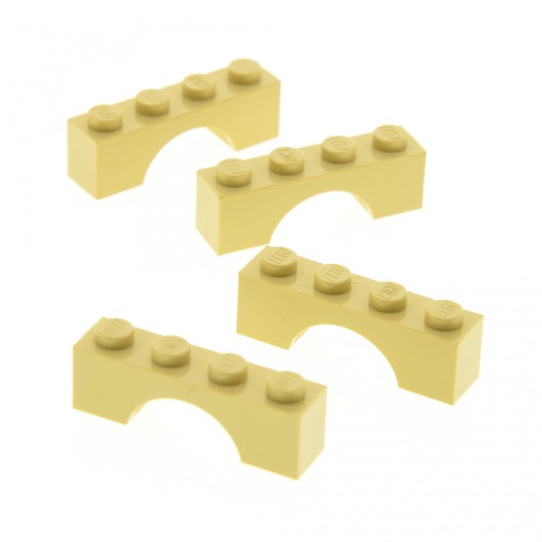 4x Lego Bogenstein 1x4 beige Bögen rund Bogen Burg Tor Set 79003 4113992 3659