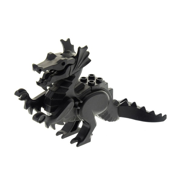 1x Lego Tier Drachen schwarz Castle Burg Ritter Dragon 6097 6099 6129c02