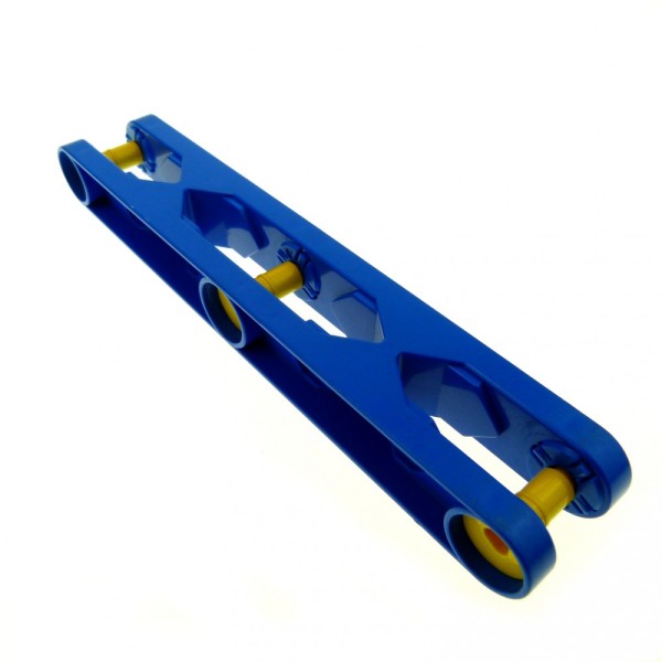 1x Lego Toolo Duplo Stein Arm 2x12 blau lang Verbinder 3 Schrauben 6666c01