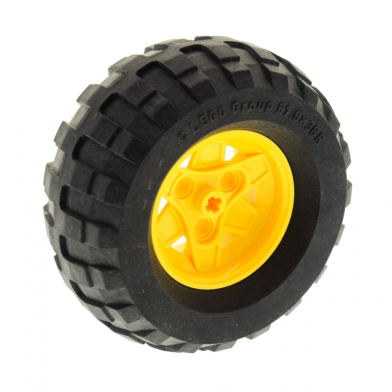 wheel technic Lego ® 1x Reifen Technik Felge 81,6x38 graue Felge