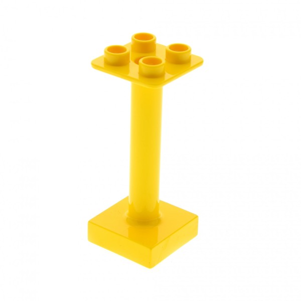 1x Lego Duplo Stütze 2x2x4 gelb Träger Säule Schirm Ständer Mast 4609800 93353