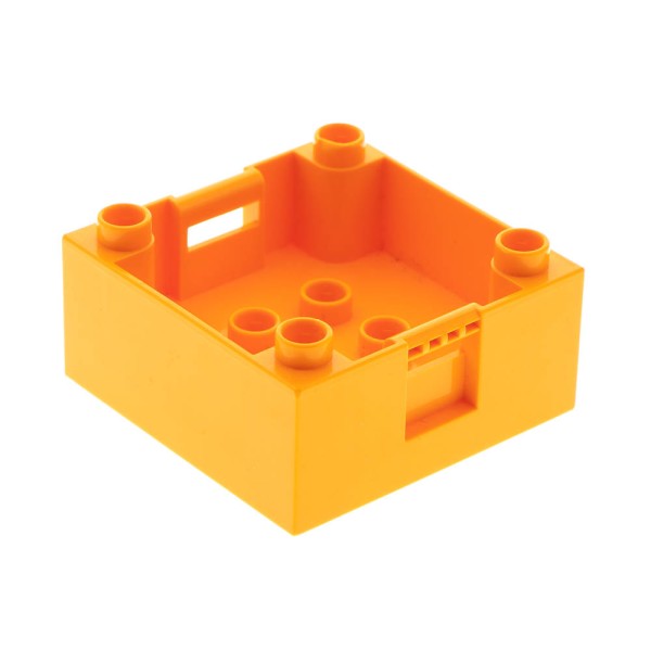 1x Lego Duplo Kiste 4x4 orange Box Aufsatz Container Set 10508 6078340 47423
