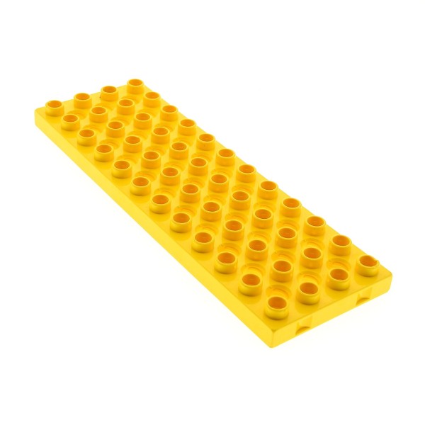 1 x Lego Duplo Toolo Bau Platte gelb 4 x 12 4x12 Noppen 6668