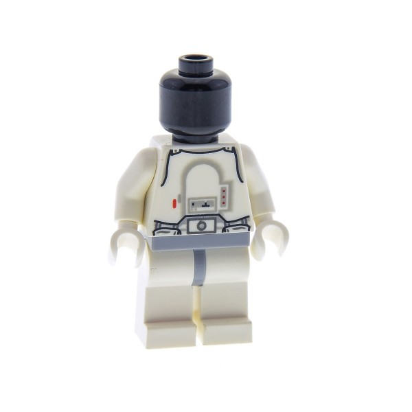 1 x Lego System Figur Star Wars Snowtrooper weiss Hüfte neu-hell grau Kopf schwarz ohne Helm Episode 4/5/6 8129 7749 7749 10178 4504 973pb0271c01 sw115*