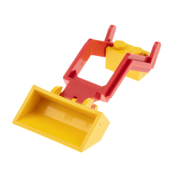 1x Lego Bagger Schaufel 2x4x1 gelb Kran Arm 2x6x2 rot Auto 3317 3314 784