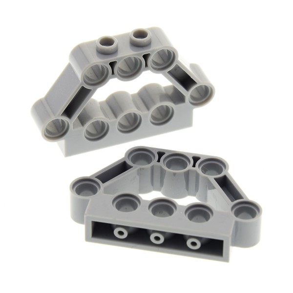 2x Lego Technic Bau Rahmen Stein 1x5x3 neu-hell grau 4158877 28840 32333