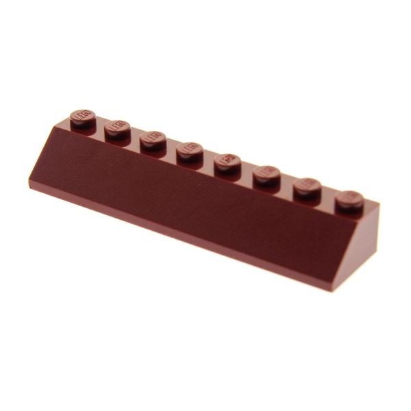 1x Lego Dachstein 2x8 dunkel rot Dachziegel schräg Stein Set 5766 75827 4445
