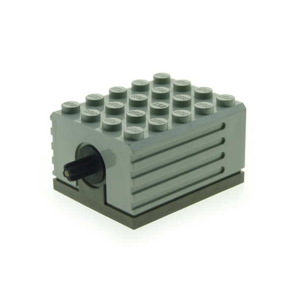 1x Lego Technic Motor Defekt beschädigt alt-hell grau 9V 5x4x2 1/3 2838c01