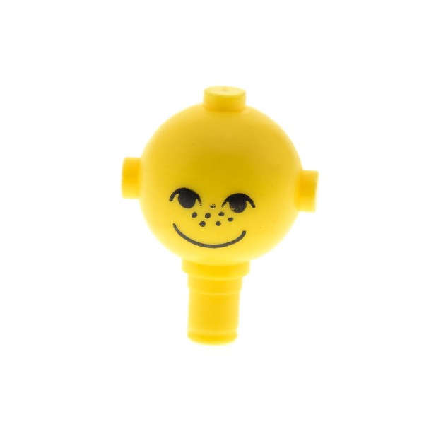 1 x Lego System Homemaker Großkopf Kopf gelb Gesicht mit Sommersprossen für Figuren Mann Frau Mutter Vater Kind Mädchen Junge 190 218 114 685px3