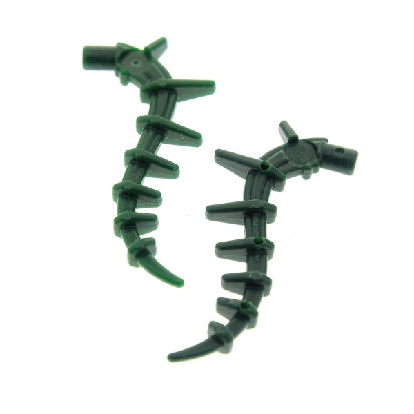 2x Lego Bionicle Pflanze dunkel grün Liane Seegras Tang Schwanz 6369999 55236