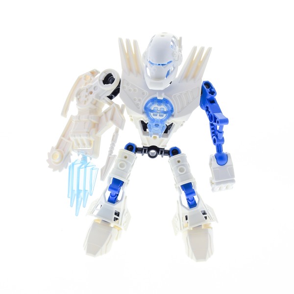 1 x Lego Bionicle Figur Set Modell Technic Hero Factory Heroes 7164 Preston Stormer weiß blau incomplete unvollständig 