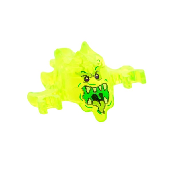 1x Lego Figur Ninjago Skreemer Kopf Maske neon grün offener Mund 70738 19861pb02