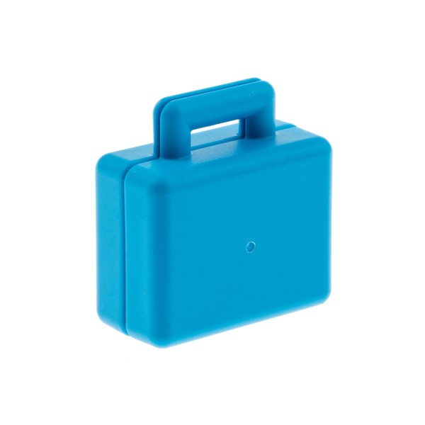 1x Lego Duplo Koffer dunkel azur blau ohne Logo Zubehör Tasche 6226885 20302