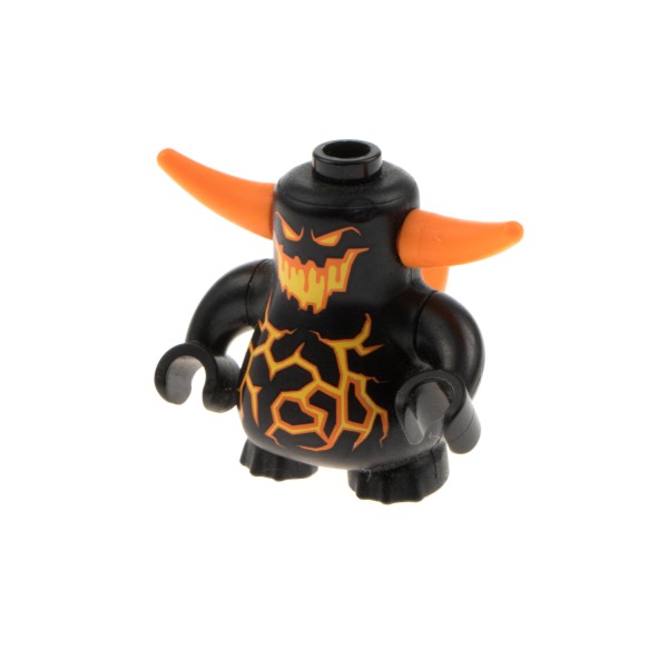 1x Lego Figur Nexo Knights Scurrier schwarz orange Monster Greatur 70323 nex048