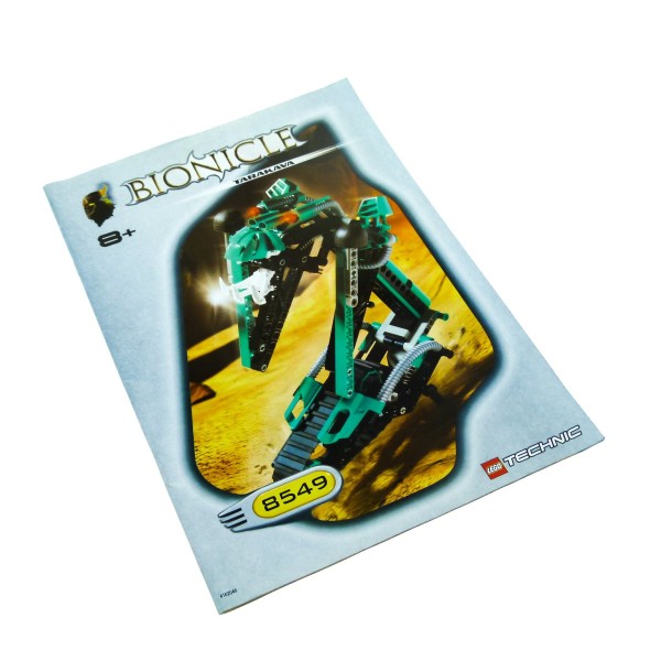 1 x Lego Bionicle Technic Bauanleitung A4 für Set Rahi Tarakava türkis 8549