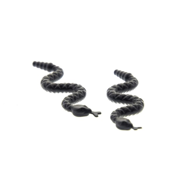 2x Lego Tier Schlange schwarz Klapperschlange Harry Potter Western 4107585 30115