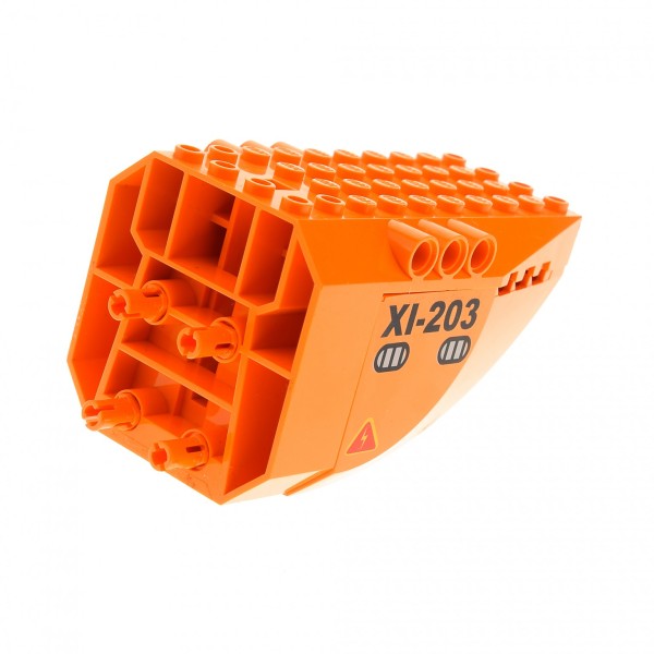 1 x Lego System Rumpf orange 6x10x5 Achtern Hinterteil Klappe XI-203 8x6x4 Flugzeug Hubschauber Jack Stone 42601 42602pb03