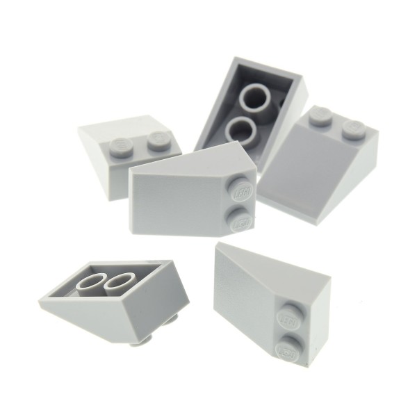 6x Lego Dachstein 33° 3x2 neu-hell grau schräg Star Wars Set 75903 4211421 3298