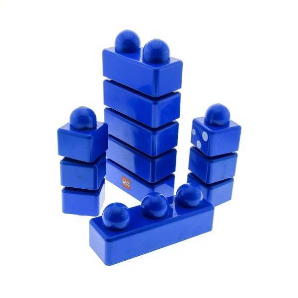 1 x Lego Duplo Primo B-Ware abgenutzt Spiel Set Bau Steine blau Baustein Noppen gross Baby 31002 31001 31000