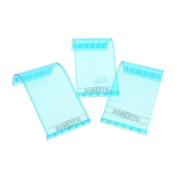 3 x Lego System Fenster B-Ware Set abgenutzt transparent hell blau 6x6x9 Panel mit Sticker DOMESTIC Kuppel 7894 2572pb05
