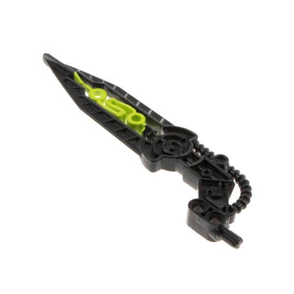1x Lego Bionicle Waffe Schwert Flügel schwarz lime grün Warriors 8991 64263pb01