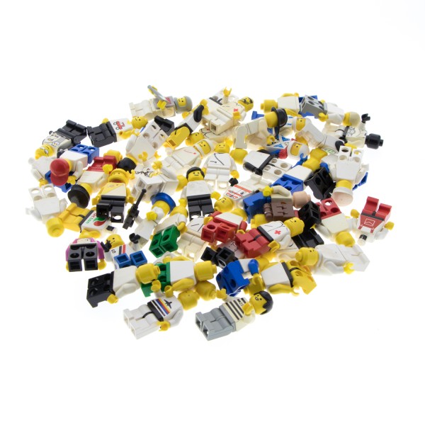 50x Lego Figuren Set B-Ware beschädigt weiß schwarz Helme 970 983