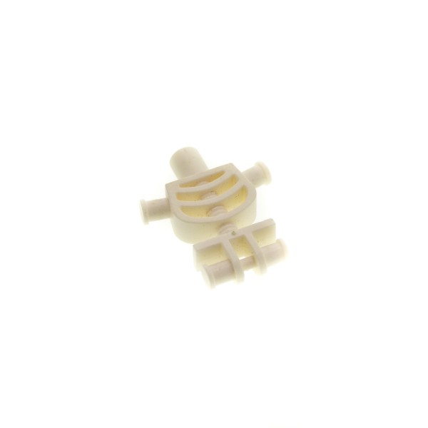 1 x Lego System Torso Oberkörper Figur Skelett weiss Oberkörper Rippen Knochen mit dicken Schulter Pins 4508143 60115