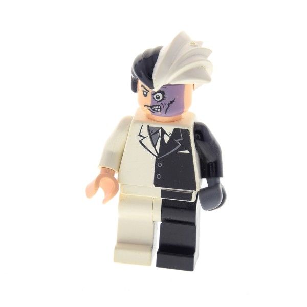 1x Lego Figur Batman Mann Two-Face Hüfte schwarz weiß 7781 bat004