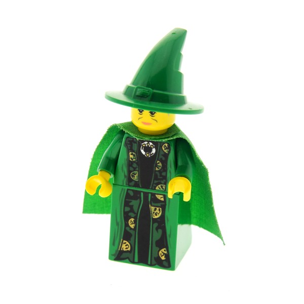 1x Lego Harry Potter Figur Professor Minerva McGonagall grün 4729 hp022