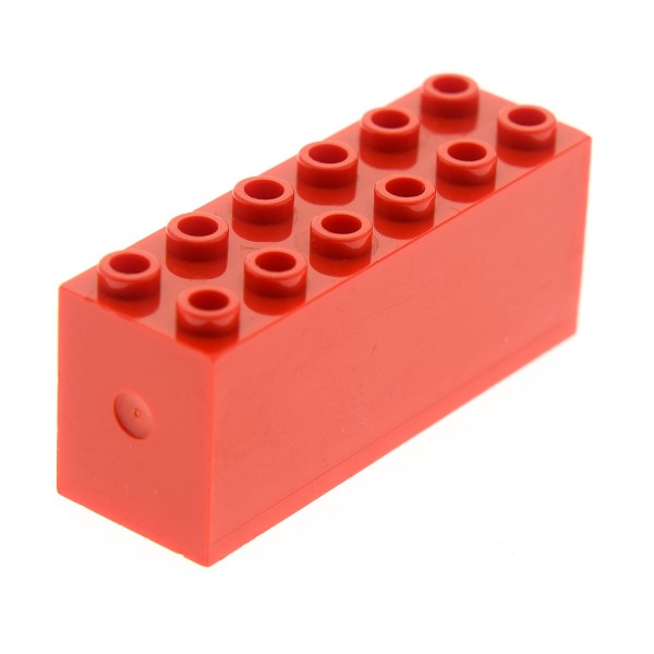 LEGO® 2x Baustein 2 x 6 x 2 Gewichtstein Rot Zug Eisenbahn Boot Schiff Gewicht 